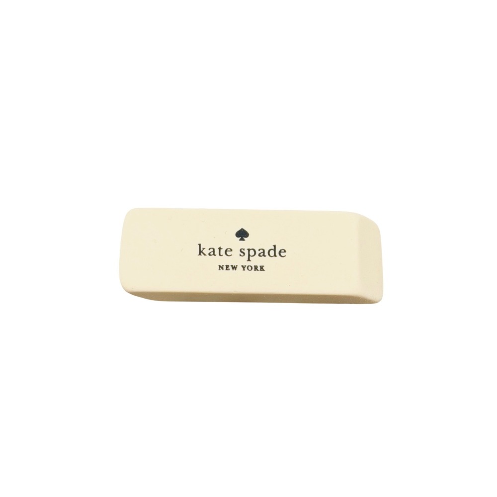 Kate Spade New York To Err Is Human Cream Logo Block Eraser Stationery Accessory